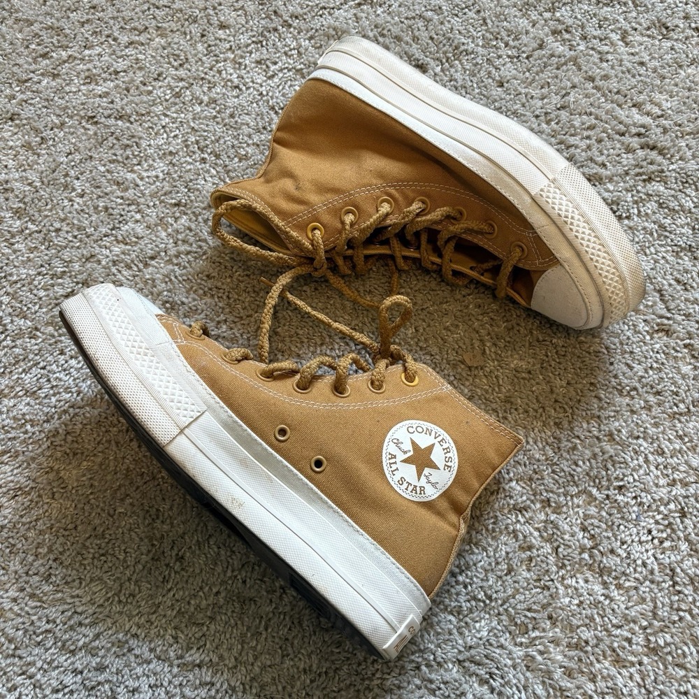 Women Converse Chuck Taylor AS Lift Tonal Canvas Hi, A04363F Size 8